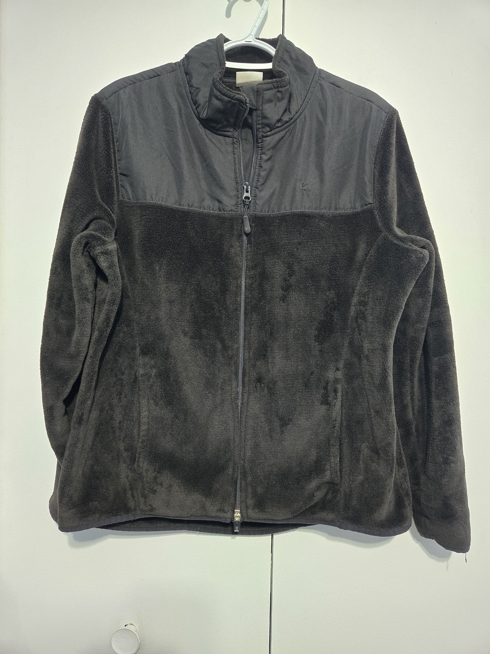 Danskin Now Black Fleece‎ Jacket Zip Up Lightweight Cozy Activewear XL 16-18